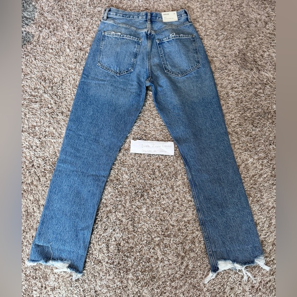 Agolde Riley High Rise Straight Crop Jeans - Picture 3 of 4